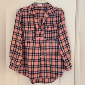 Pink Plaid Pink Lily Shirt